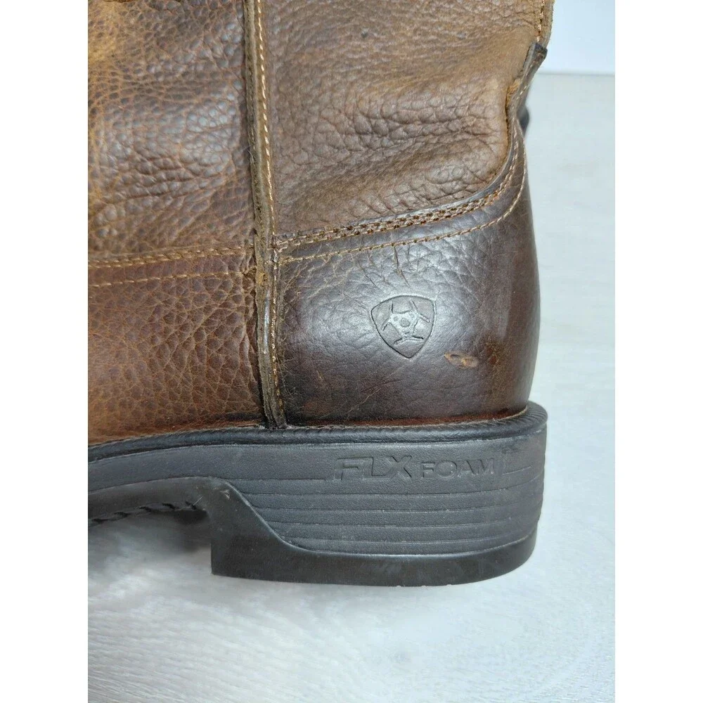 Ariat Rambler Western Boot Men Size 10D Brown Leather Square Toe